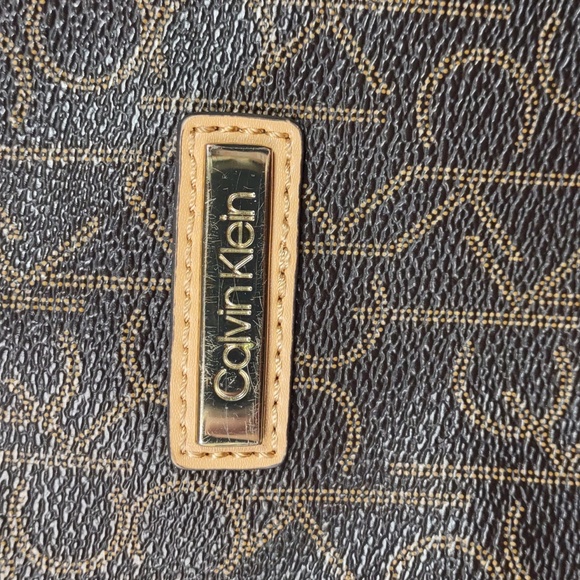 Calvin Klein Signature Monogram Satchel - Picture 3 of 16